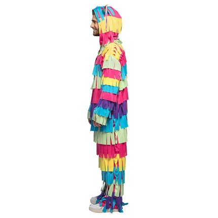 Feestbazaar Kleurrijke Piñata Kostuum Volwassenen