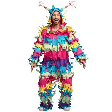 Feestbazaar Kleurrijke Piñata Kostuum Volwassenen