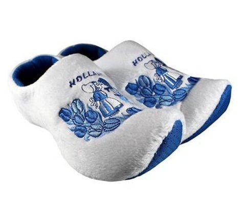 Feestbazaar Klomp pantoffels Delftsblauw Kiss