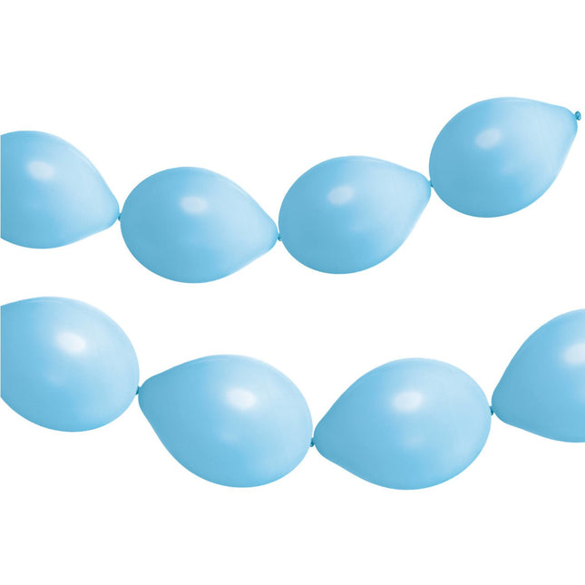 Feestbazaar Knoopballonnen Babyblauw (3m)