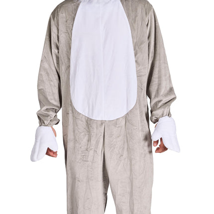 Feestbazaar Konijnenkostuum Fluffy Bunny Grijs-Wit
