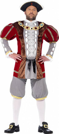 Feestbazaar Koning Henry VIII kostuum deluxe