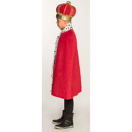 Feestbazaar Koningsmantel Kind Rood Willem