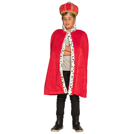 Feestbazaar Koningsmantel Kind Rood Willem