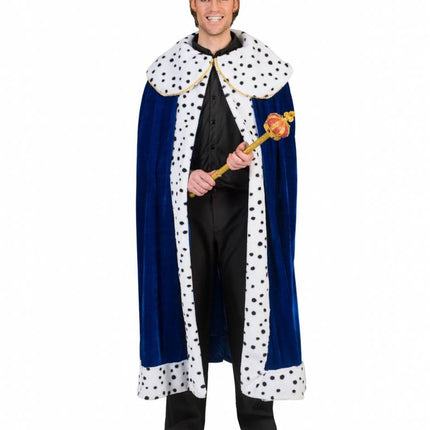 Feestbazaar Koningsmantel man blauw