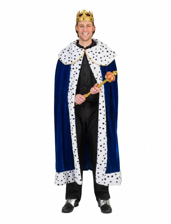 Feestbazaar Koningsmantel man blauw