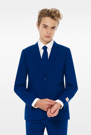 Feestbazaar Koninklijk Marine Blauw Maatpak Tiener Opposuits
