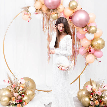 Feestbazaar Koperen backdrop frame cirkel 2 meter