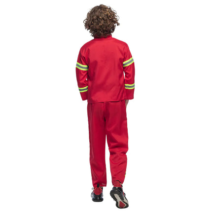 Feestbazaar Kostuum Brandweerman Kind Rood