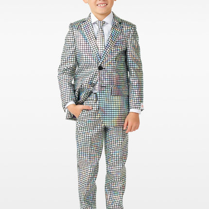 Feestbazaar Kostuum Discoballer Holografisch Kind Opposuits