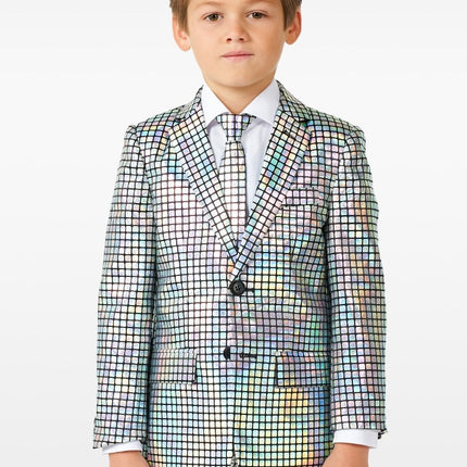 Feestbazaar Kostuum Discoballer Holografisch Kind Opposuits