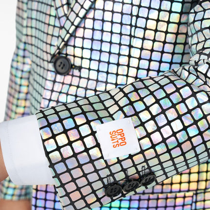 Feestbazaar Kostuum Discoballer Holografisch Kind Opposuits