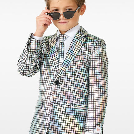 Feestbazaar Kostuum Discoballer Holografisch Kind Opposuits
