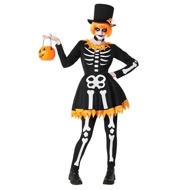 Feestbazaar Kostuum Funky Skeleton Vrouw