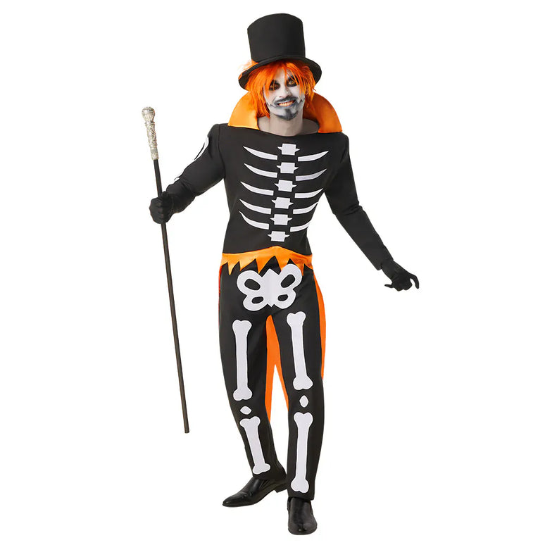Feestbazaar Kostuum Groovy Skeleton Man