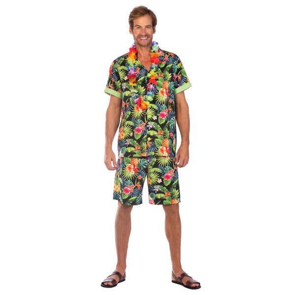Feestbazaar Kostuum Hawaii Zwart Heren