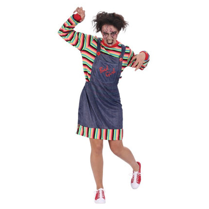 Feestbazaar Kostuum Horror Doll Dames Bad Girl