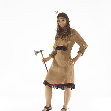 Feestbazaar Kostuum Indiaanse Blackfeet vrouw