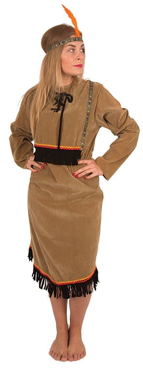 Feestbazaar Kostuum Indiaanse Blackfeet vrouw