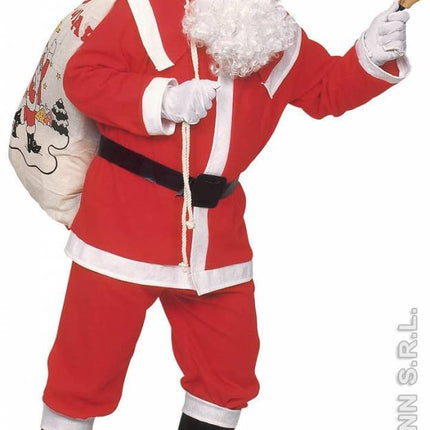 Feestbazaar Kostuum kerstman flannel