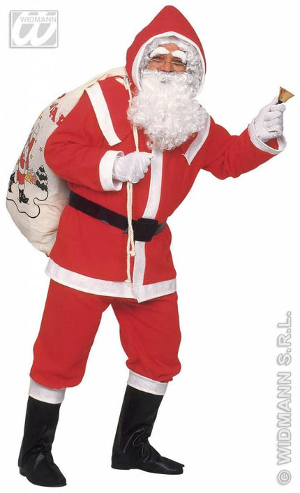 Feestbazaar Kostuum kerstman flannel