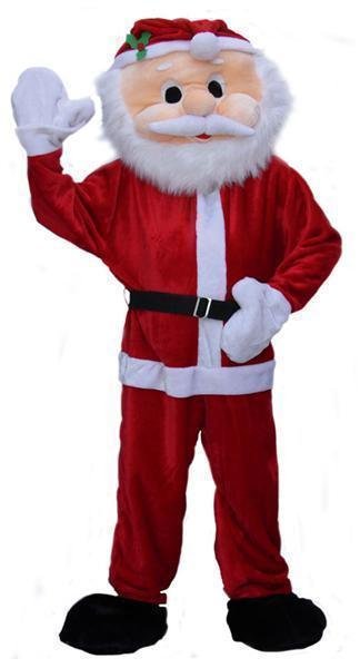 Feestbazaar Kostuum kerstman pluche big
