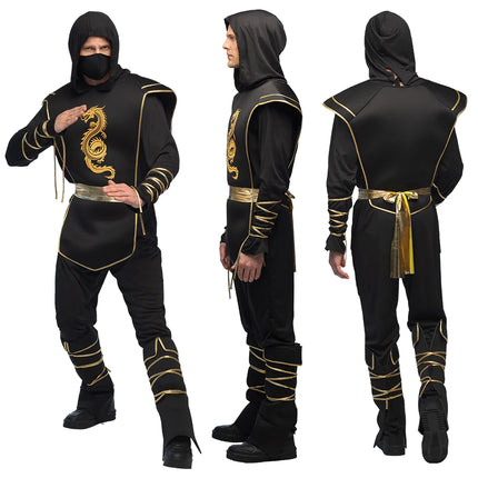 Feestbazaar Kostuum Ninja Hanzo Zwart