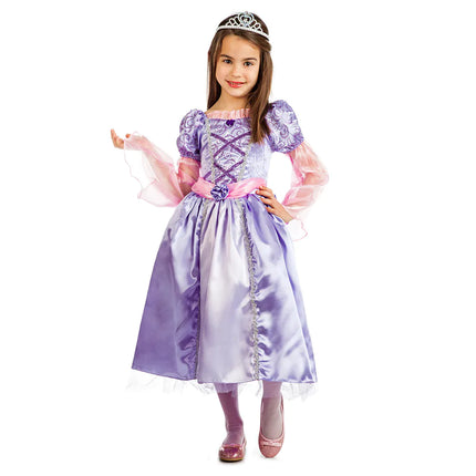 Feestbazaar Kostuum Prinses Victoria Paars Meisje