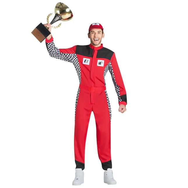 Feestbazaar Kostuum Racing Champion Rood