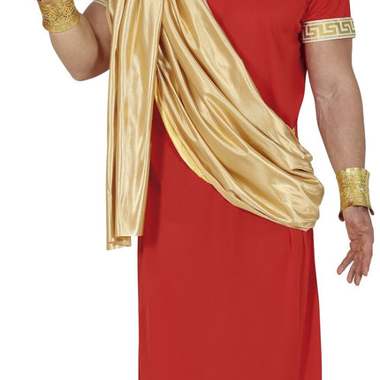 Feestbazaar Kostuum Romeinse Koning Rood Heren