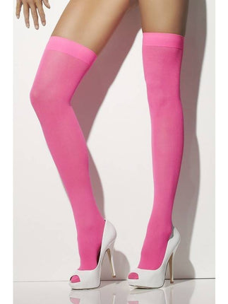 Feestbazaar Kousen neon pink
