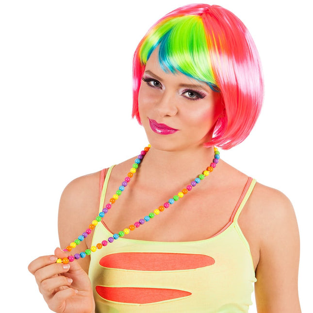 Feestbazaar Kralenketting Rave Multikleur