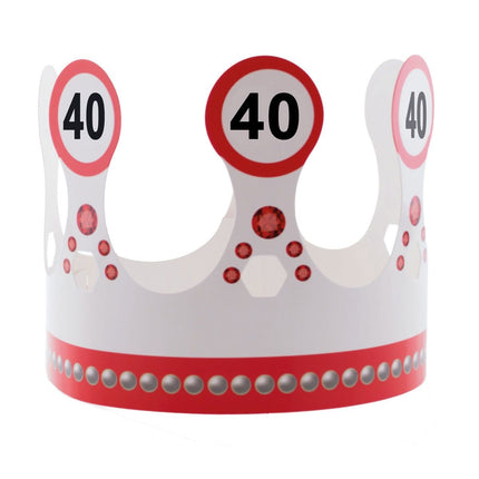 Feestbazaar Kroon 40 jaar  Verkeersbord