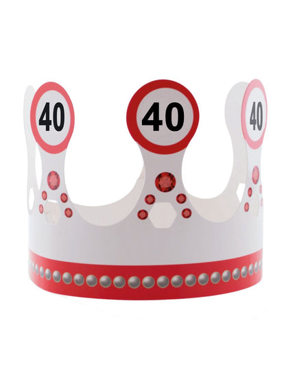 Feestbazaar Kroon 40 jaar  Verkeersbord