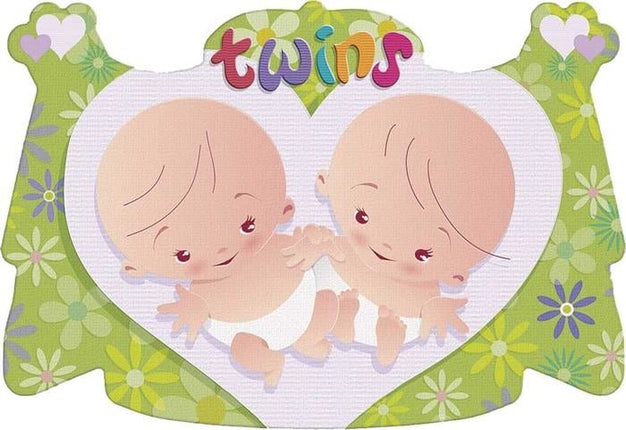 Feestbazaar Kroonschild Tweeling 48x32cm