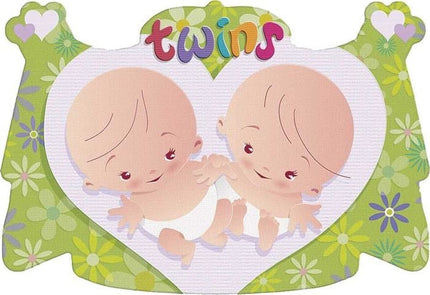 Feestbazaar Kroonschild Tweeling 48x32cm