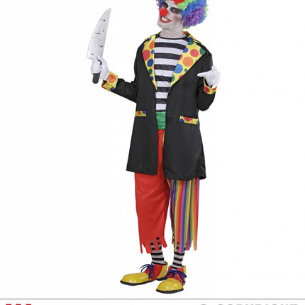 Feestbazaar Kwaadaardige Clown kostuum man