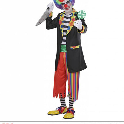 Feestbazaar Kwaadaardige Clown kostuum man