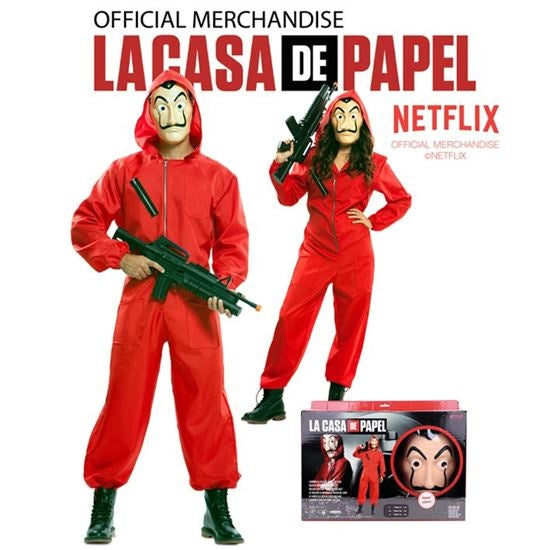 Feestbazaar La Casa de Papel overvaller pak luxe