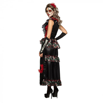Feestbazaar La Muerte Kostuum Jurk Vrouw