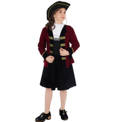 Feestbazaar Lady Mary Piraten outfit Kind Luxe