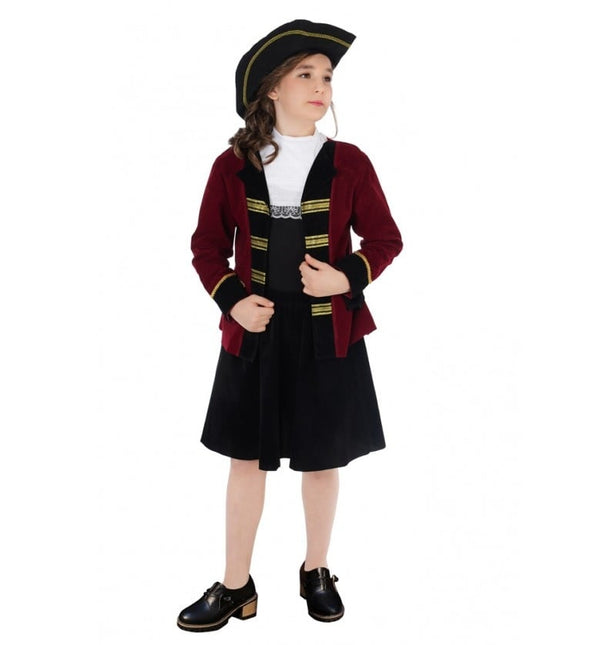 Feestbazaar Lady Mary Piraten outfit Kind Luxe