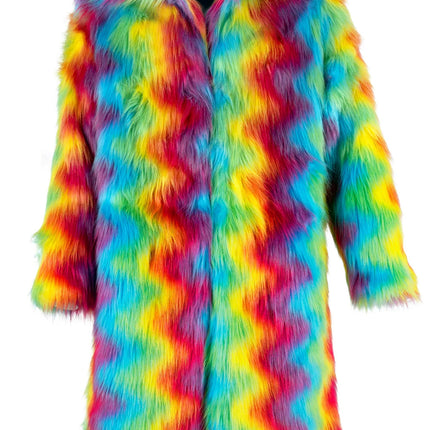 Feestbazaar Lange Carnavalsjas Colorwave Dames