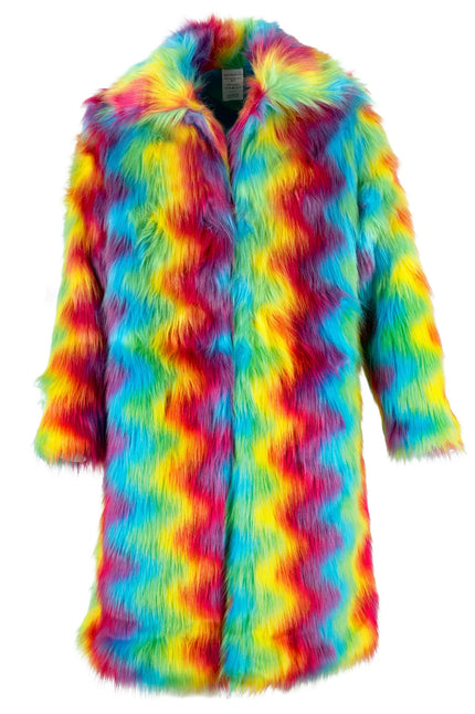 Feestbazaar Lange Carnavalsjas Colorwave Dames