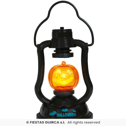 Feestbazaar Lantaarn Pompoen Met Licht en Geluid (15cm)