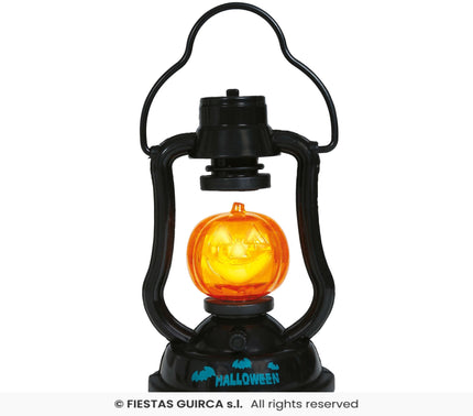 Feestbazaar Lantaarn Pompoen Met Licht en Geluid (15cm)