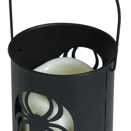 Feestbazaar Lantaarn Spin met Led (10x9cm)