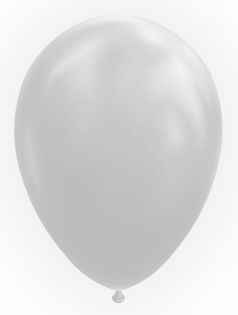 Feestbazaar Latex Ballonnen Cool Grey (10st)