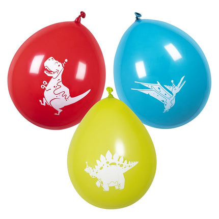 Feestbazaar Latex Ballonnen Dino Party (6st)
