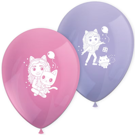 Feestbazaar Latex Ballonnen Gabby's Dollhouse (8st)